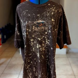 Artisan Handmade bleach tie Dye casual T shirt oversized XXL Unisex